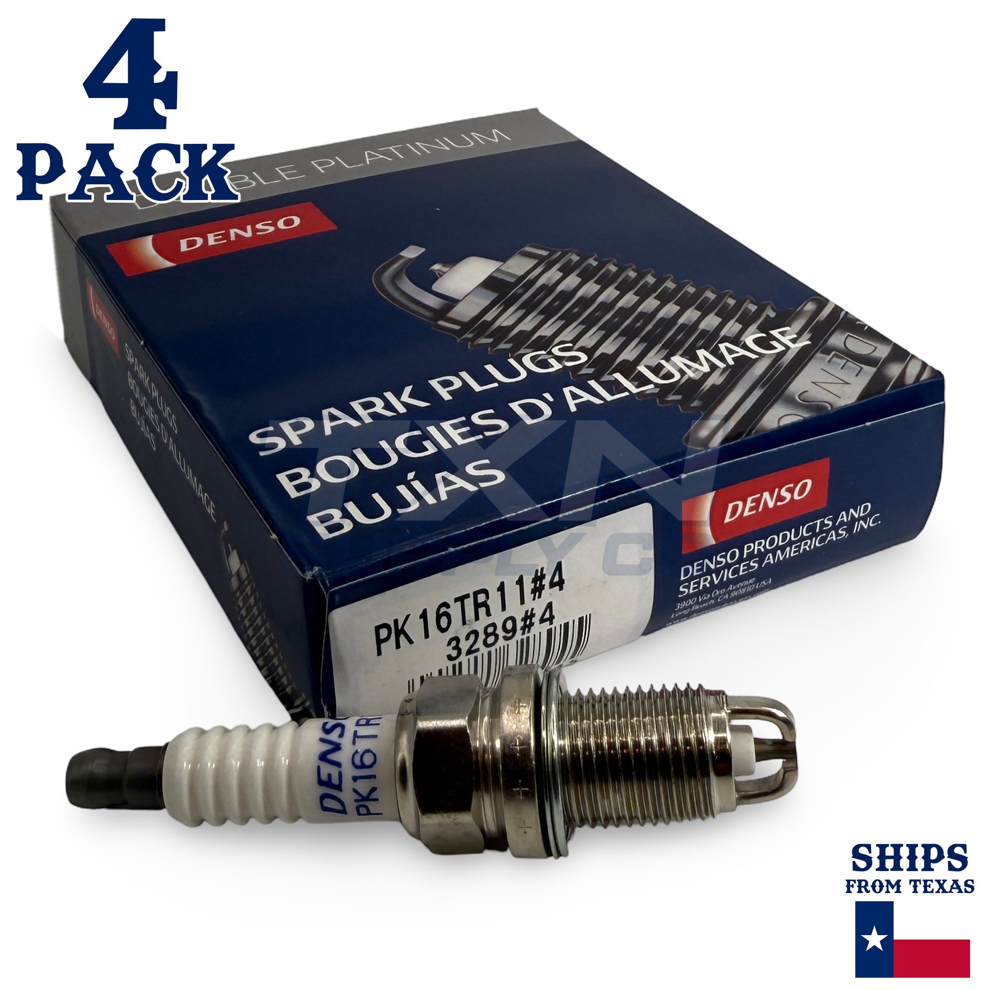 4 Pack Denso 3289 Double Platinum Spark PlugsÂ PK16TR11