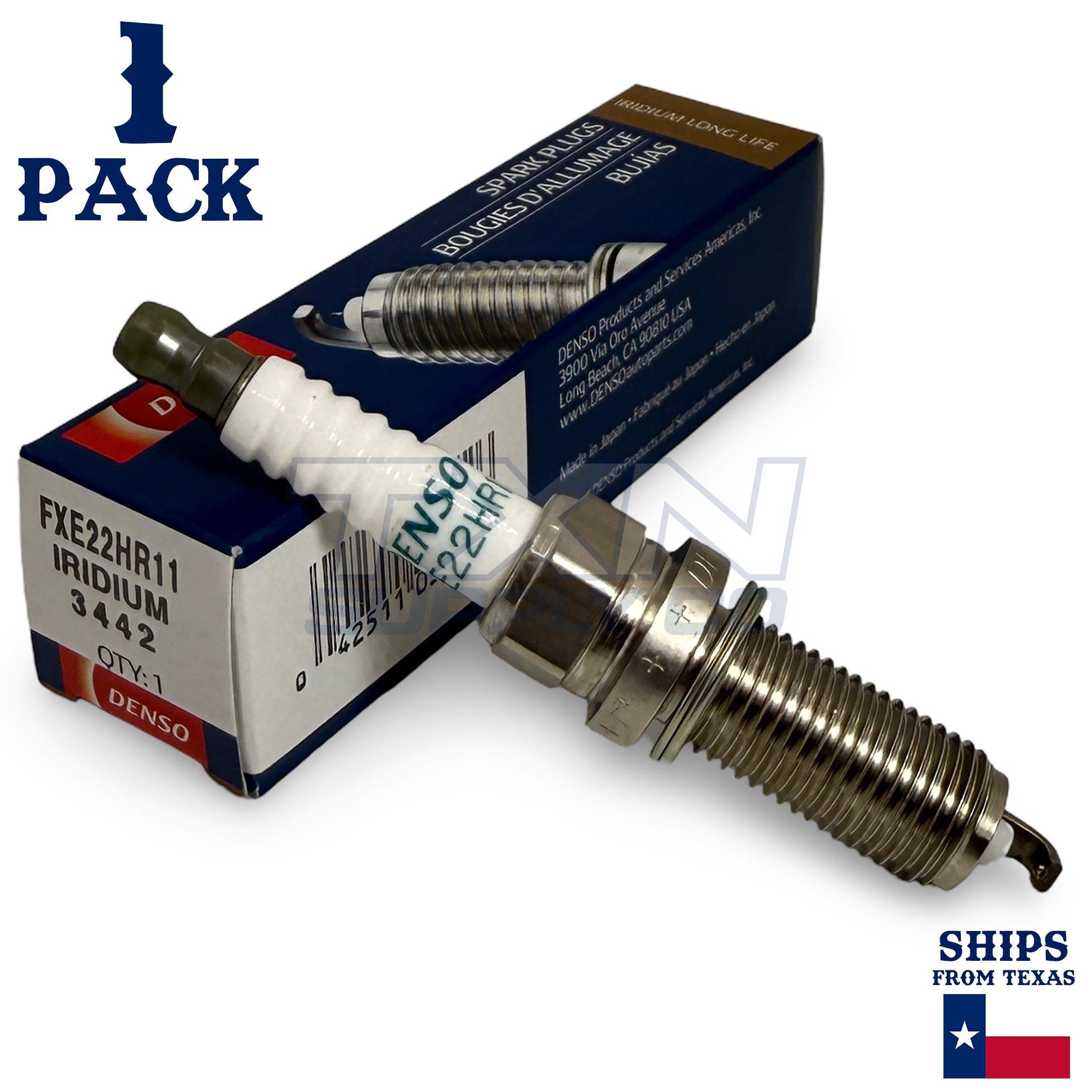 1 Pack Denso 3442 Iridium Long Life Spark PlugÂ FXE22HR11
