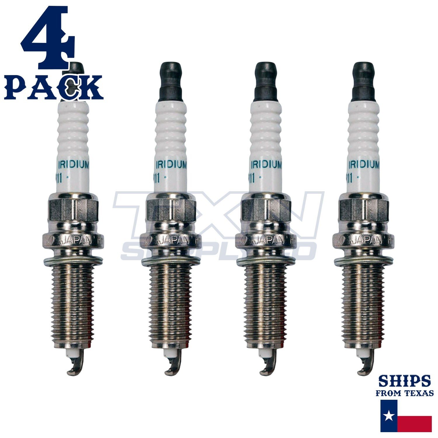 4 Pack Denso 3457 Iridium Long Life Spark PlugsÂ FXE24HR-11