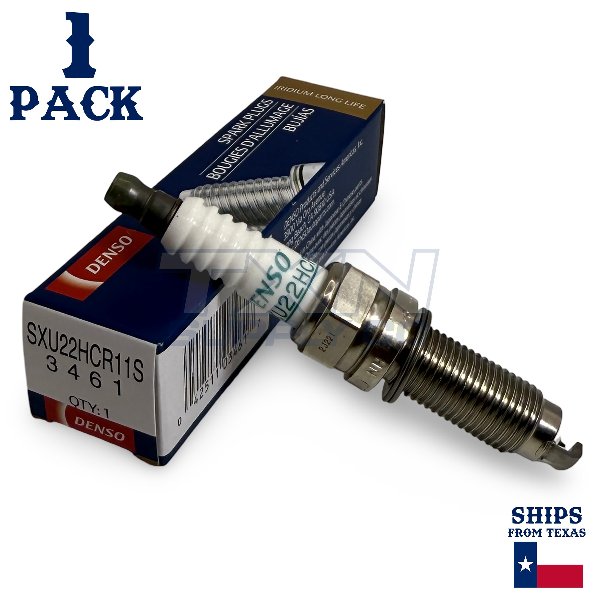1 Pack Denso 3461 Iridium Long Life Spark Plug SXU22HCR11S