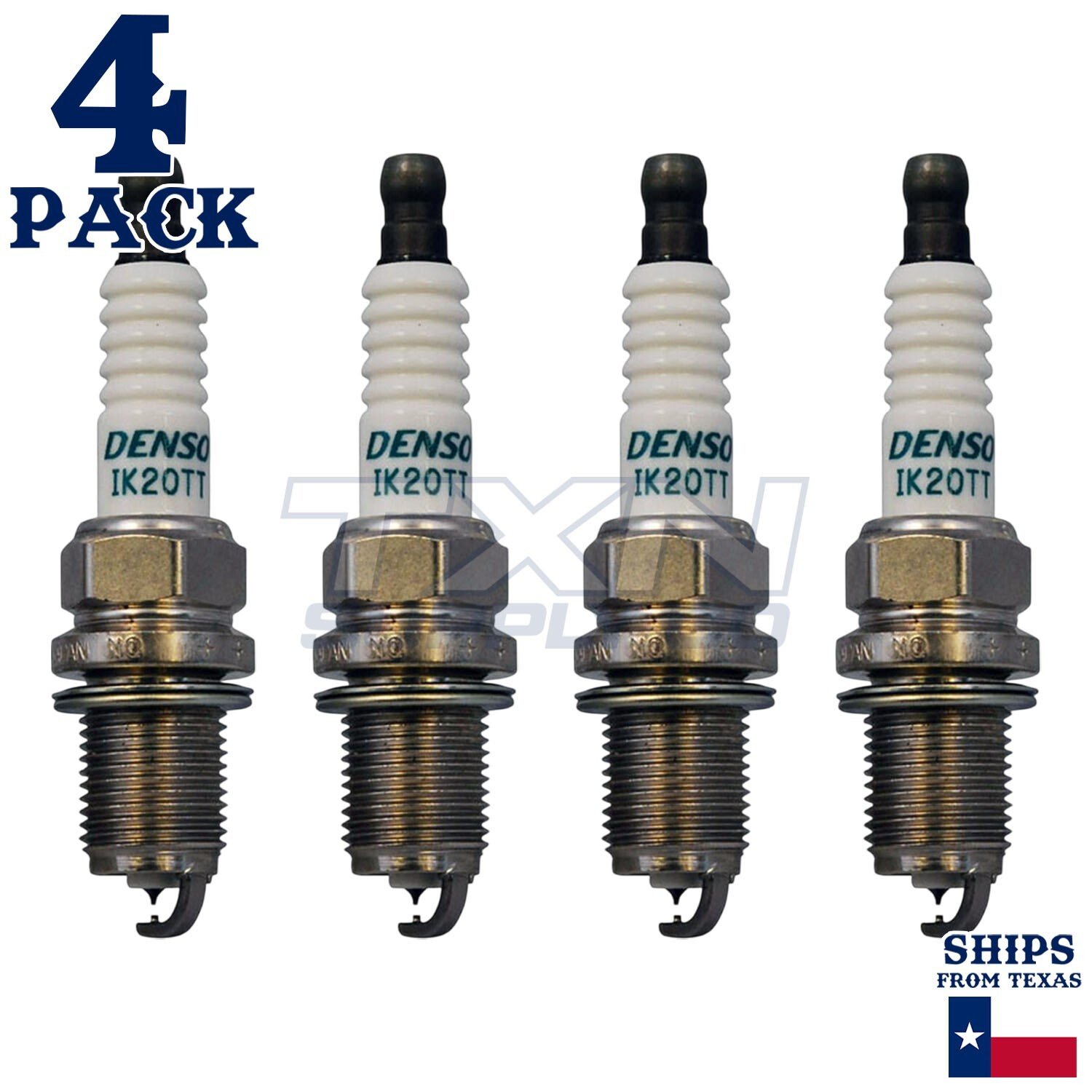 4 Pack Denso 4702 Iridium TT Spark PlugsÂ IK20TT