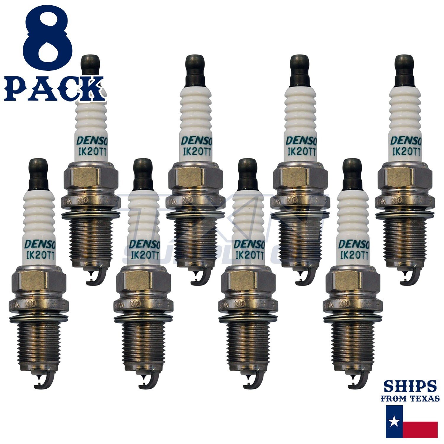8 Pack Denso 4702 Iridium TT Spark PlugsÂ IK20TT