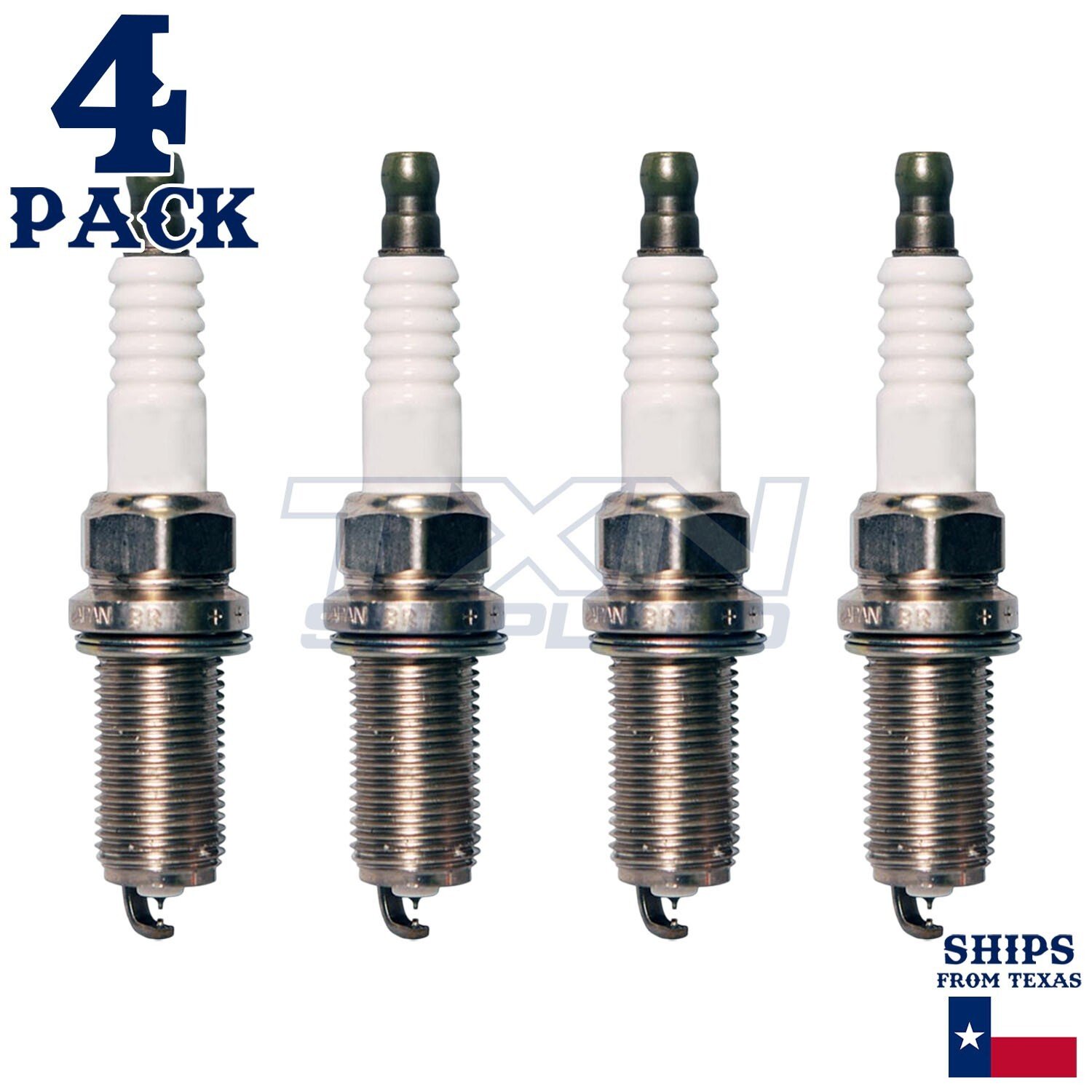 4 Pack Denso 4704 Iridium TT Spark PlugsÂ IKH20TT