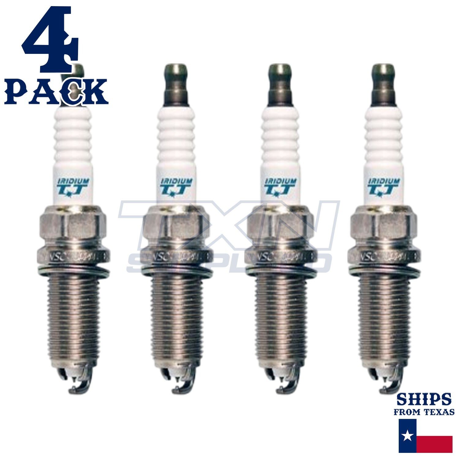 4 Pack Denso 4705 Iridium TT Spark PlugsÂ IKBH20TT