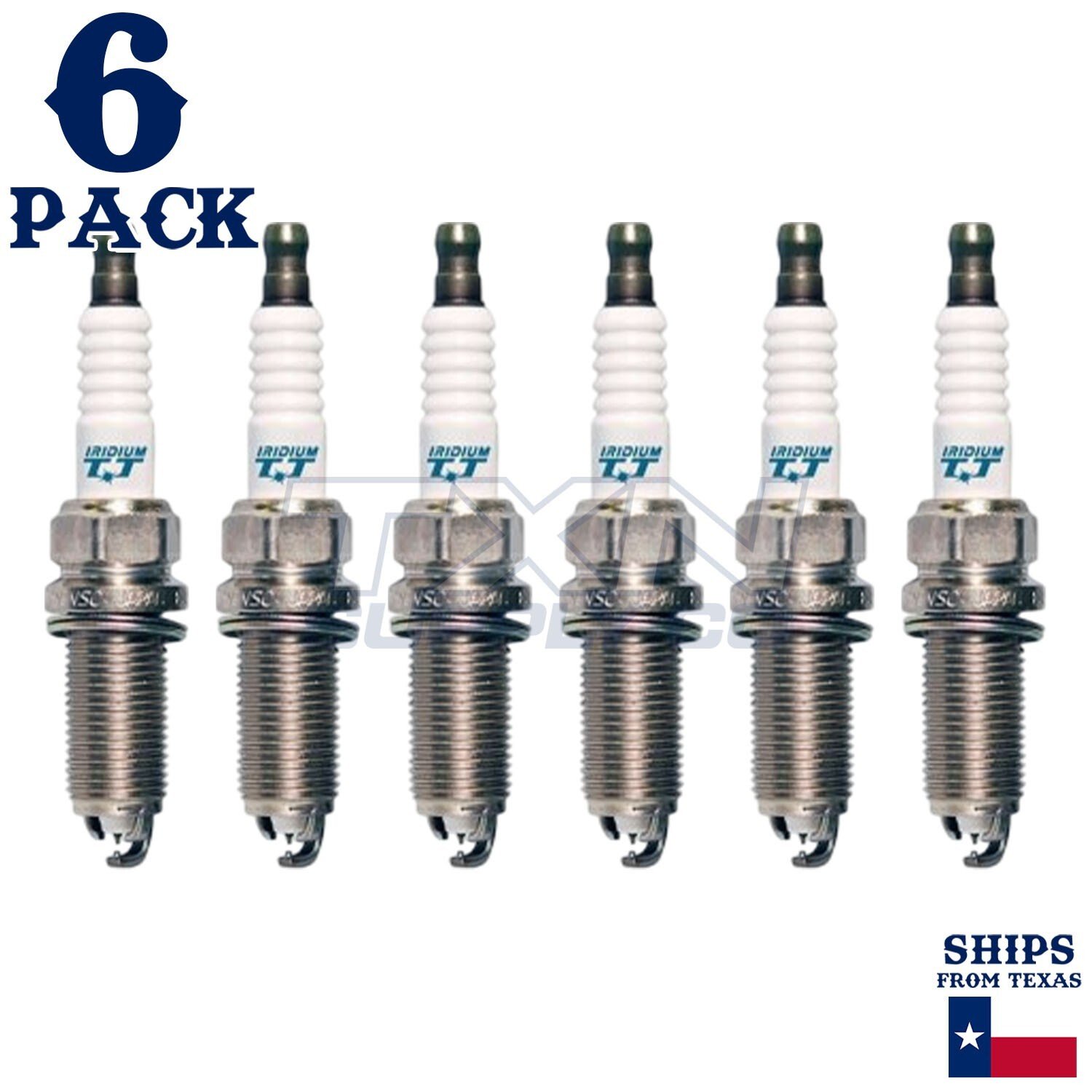 6 Pack Denso 4705 Iridium TT Spark PlugsÂ IKBH20TT