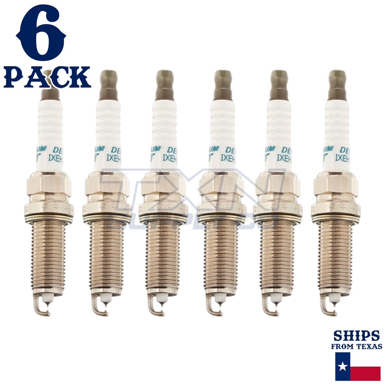 6 Pack Denso 4712 Iridium TT Spark PlugsÂ IXEH22TT