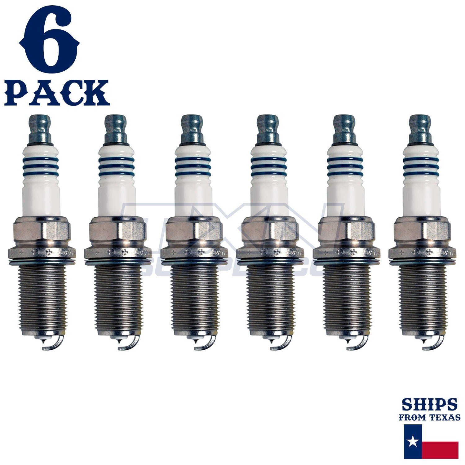 6 Pack Denso 5344 Iridium Power Spark PlugsÂ IKH20
