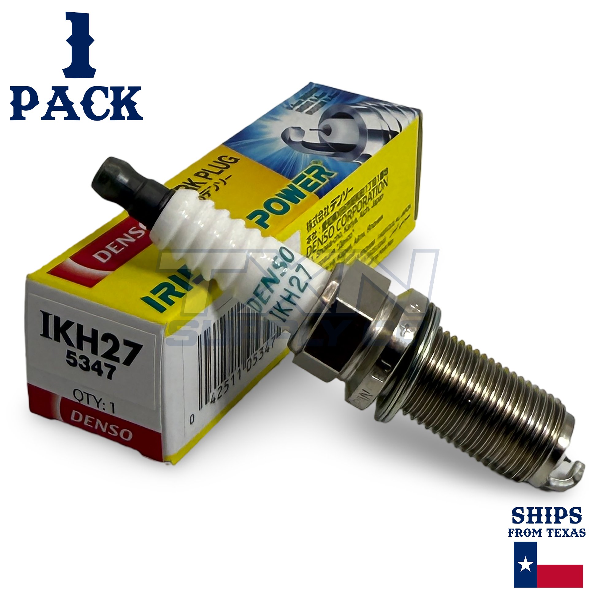1 Pack Denso 5347 Iridium Power Spark PlugÂ IKH27