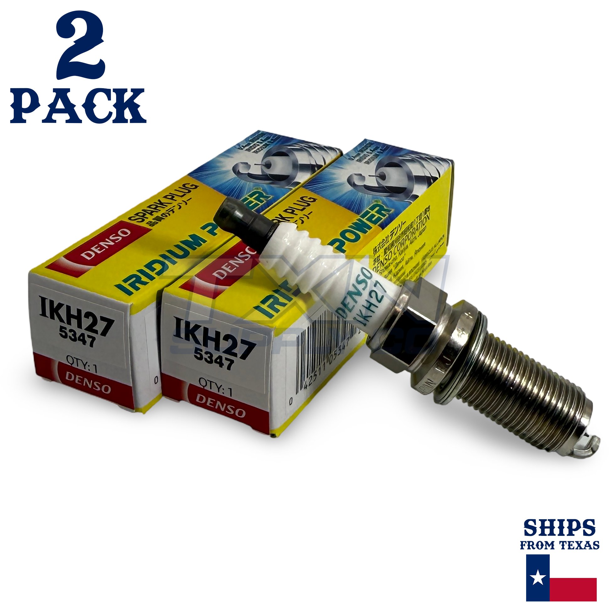 2 Pack Denso 5347 Iridium Power Spark PlugsÂ IKH27