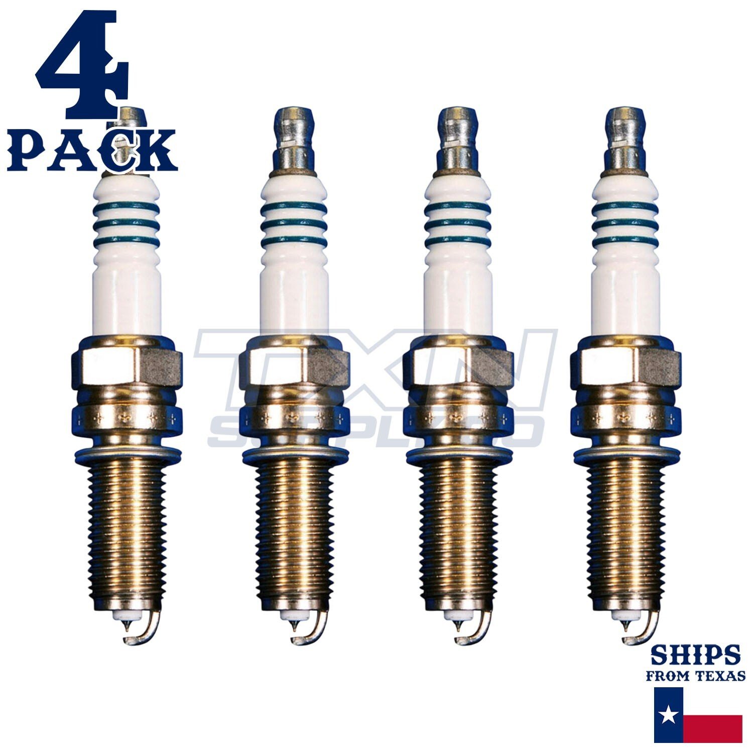4 Pack Denso 5353 Iridium Power Spark PlugsÂ IXUH22