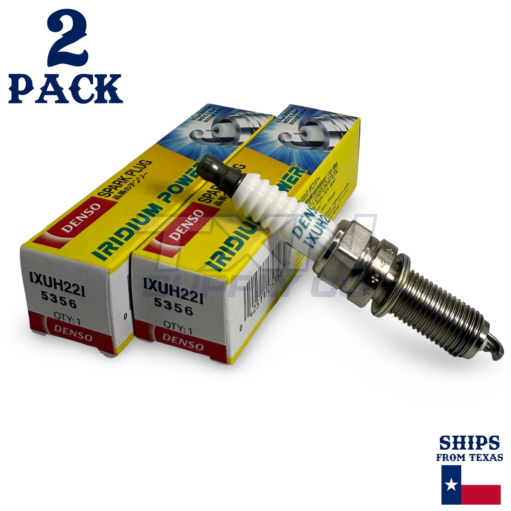 2 Pack Denso 5356 Iridium Power Spark PlugsÂ IXUH22I