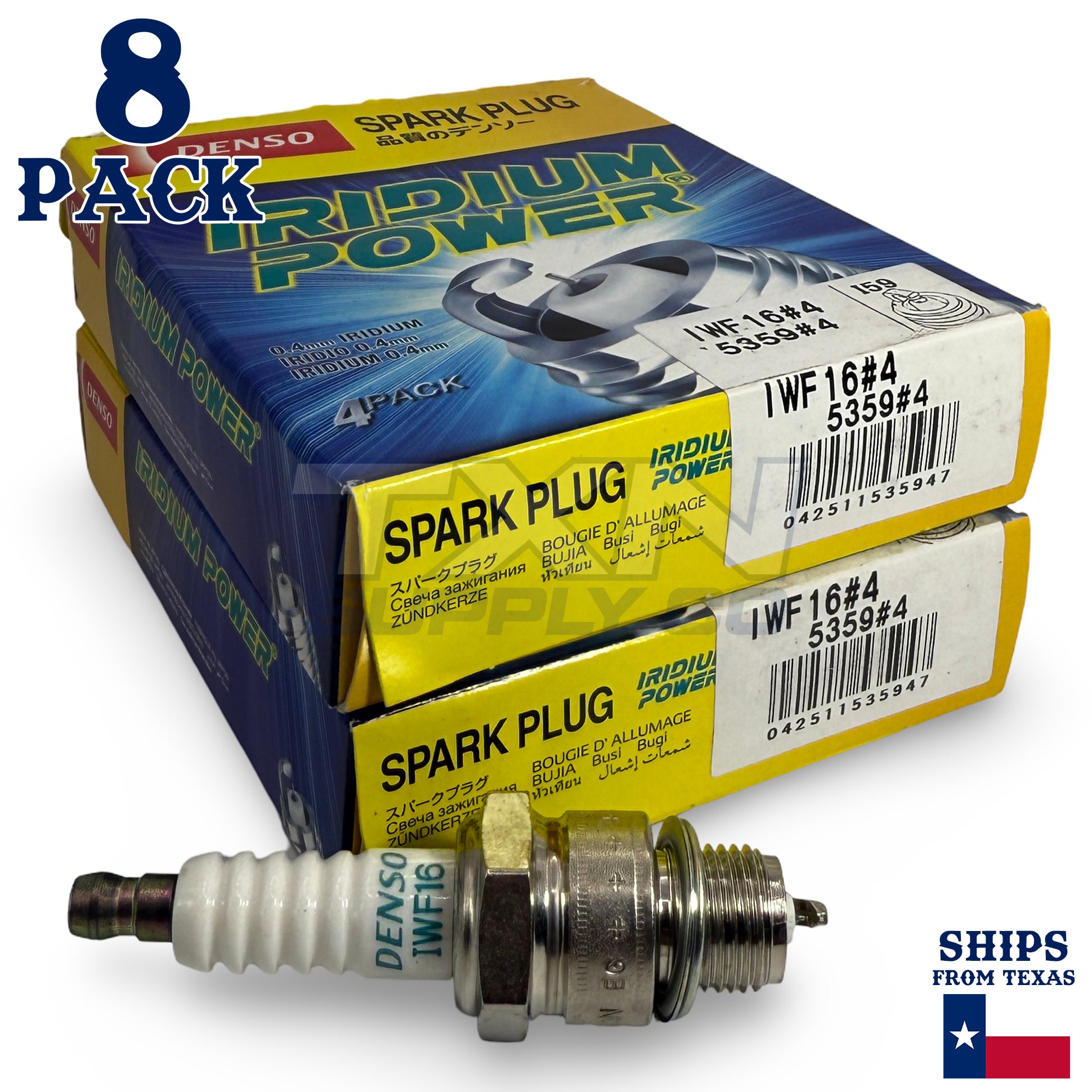 8 Pack Denso 5359 Iridium Power Spark PlugsÂ IWF16