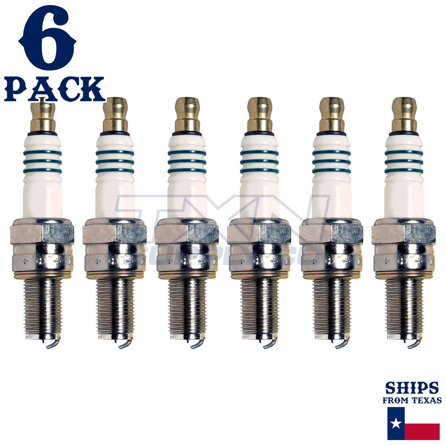 6 Pack Denso 5365 Iridium Power Spark PlugsÂ IU24A
