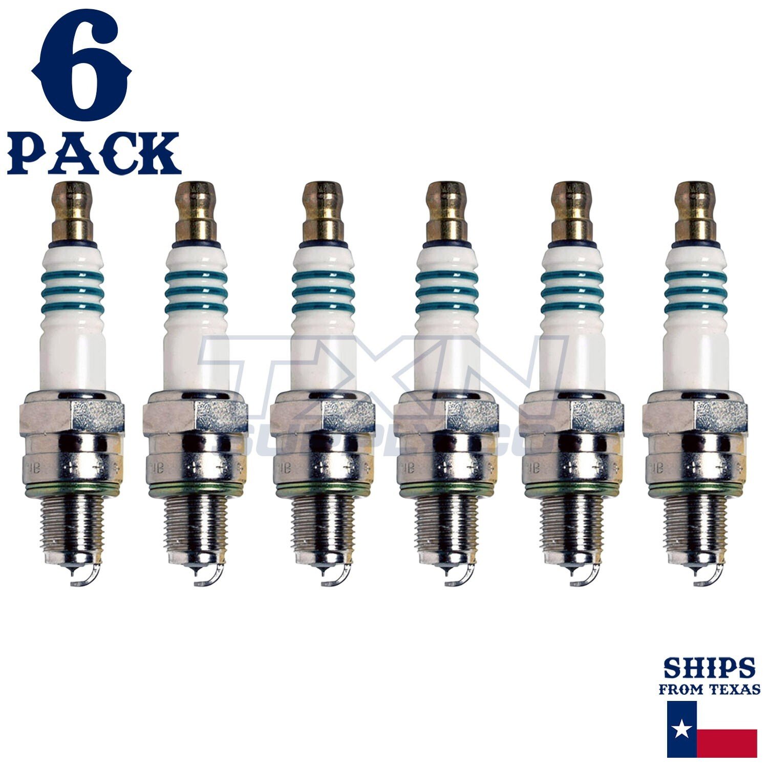 6 Pack Denso 5384 Iridium Power Spark PlugsÂ IUF24