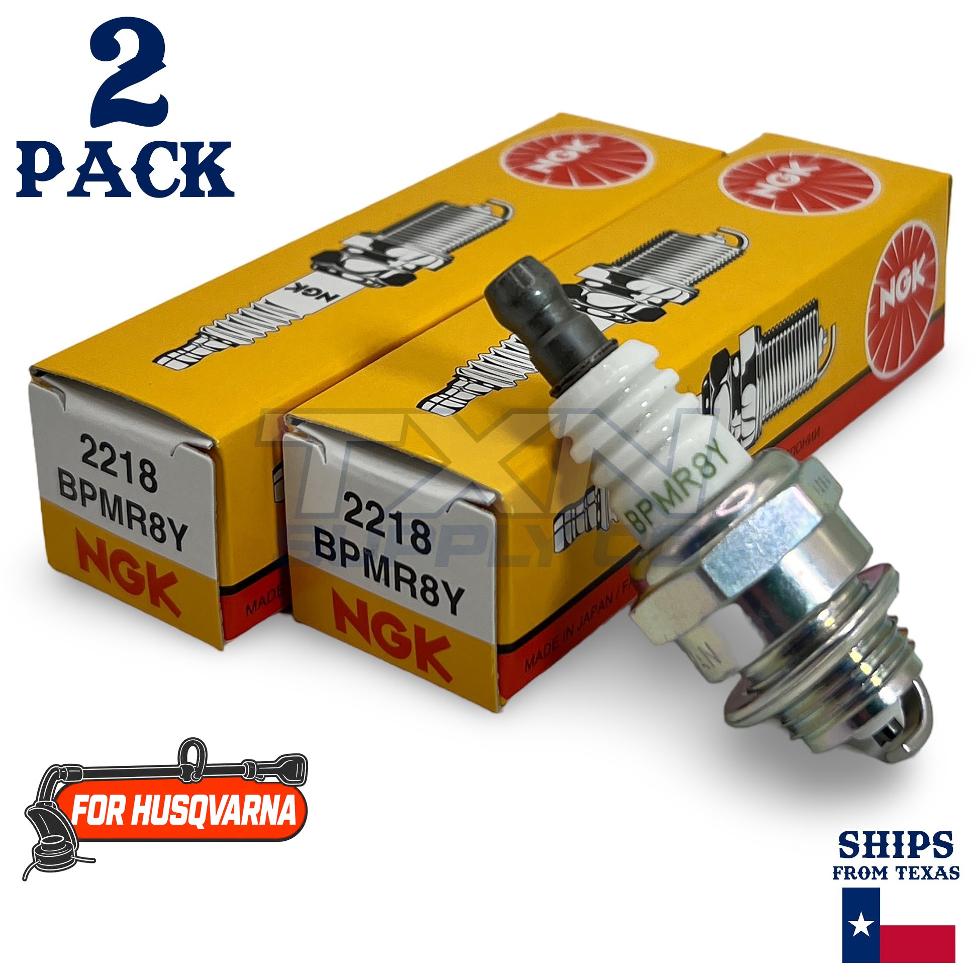 2 Pack NGK Spark Plug - For 525L Husqvarna Trimmer